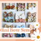 Set of 4 Mini Bows on Clips