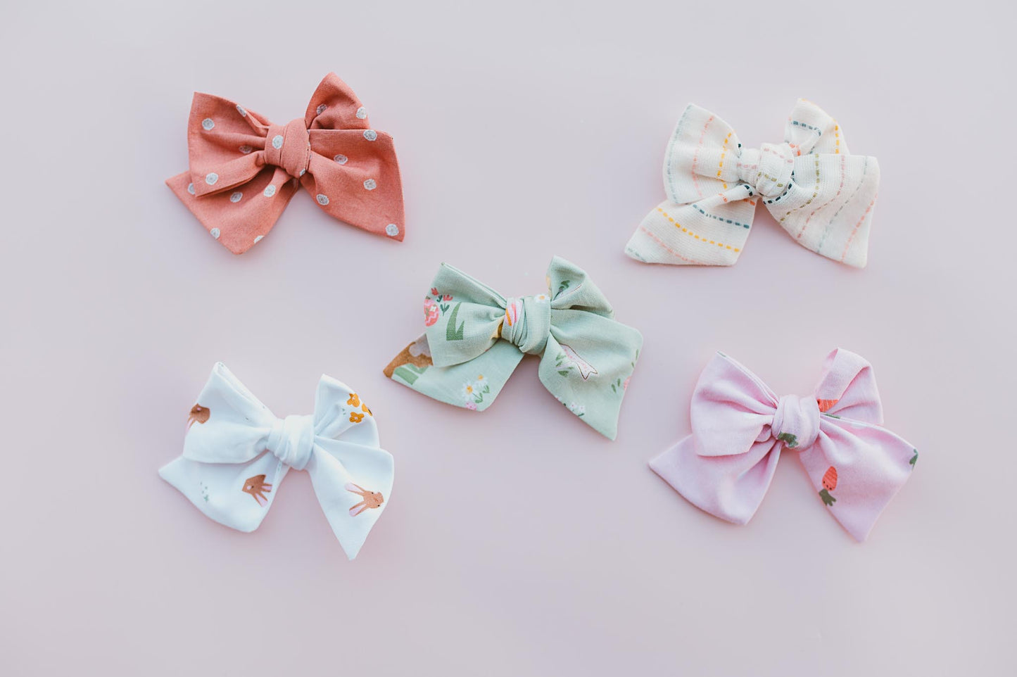 Easter Pinwheel Bows on Nylon or Clip