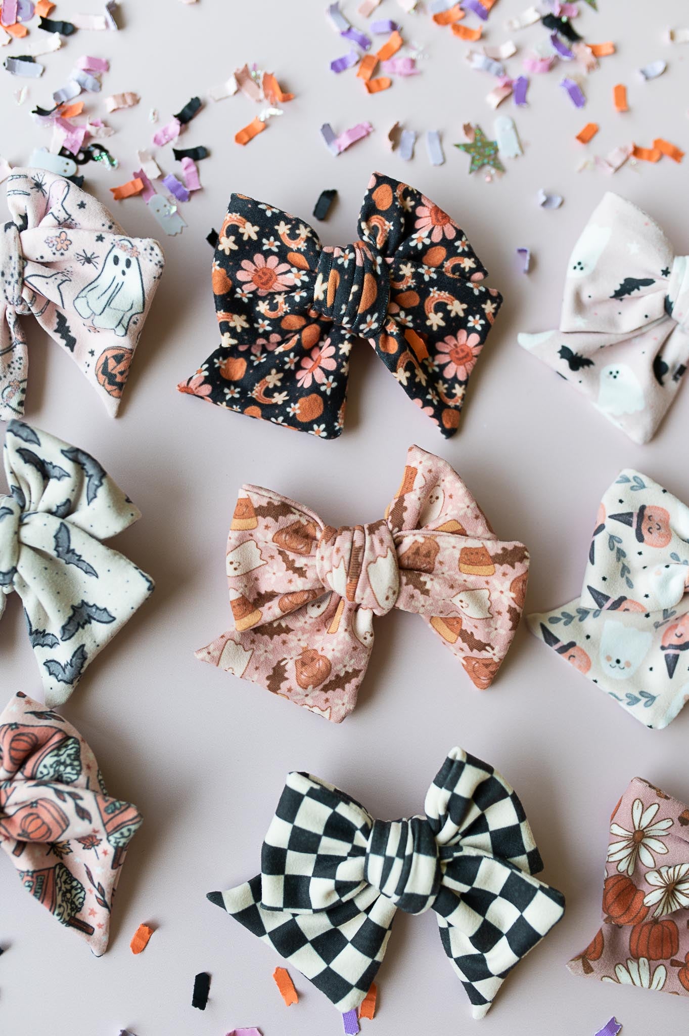 Halloween Pinwheel Bows