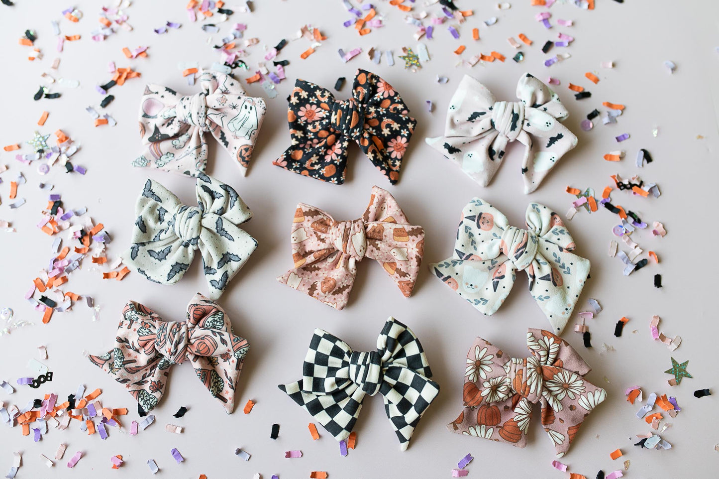 Halloween Pinwheel Bows