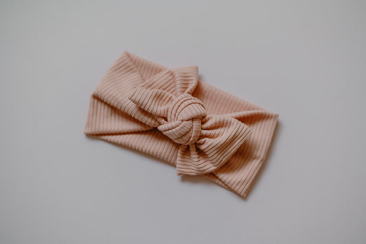 Rose Ribbed Headwrap for Baby