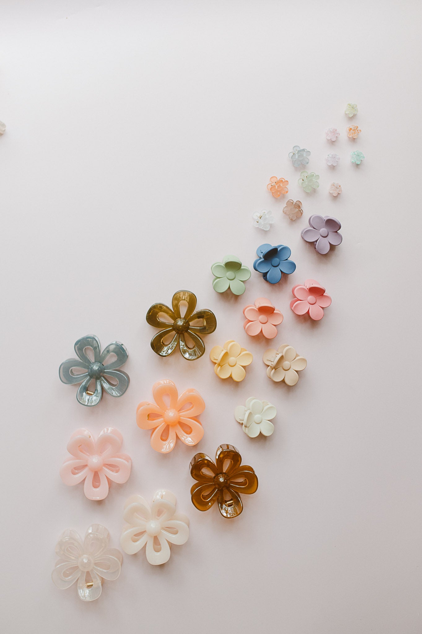 Mini Flower Clips  (Set of 2)