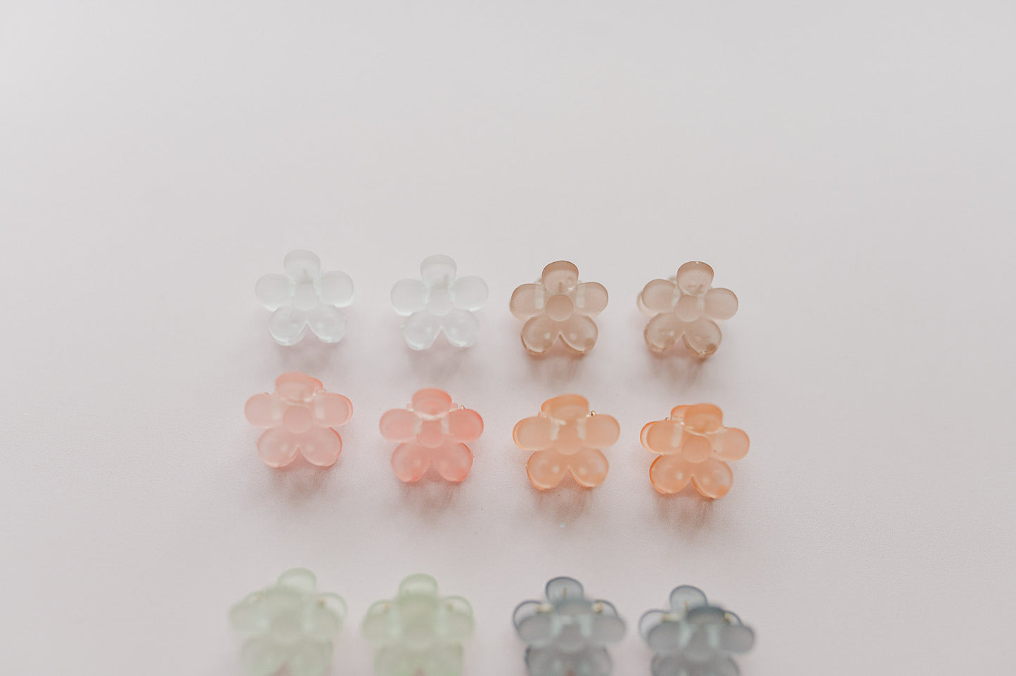 Mini Flower Clips  (Set of 2)