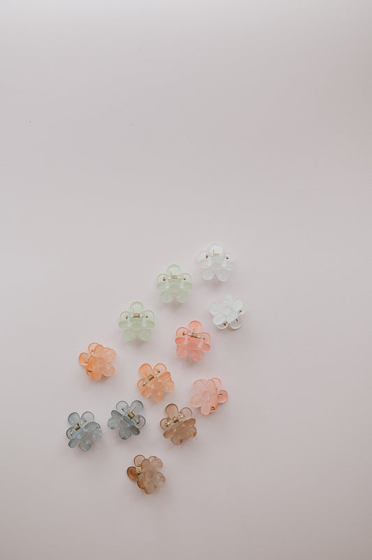 Mini Flower Clips  (Set of 2)